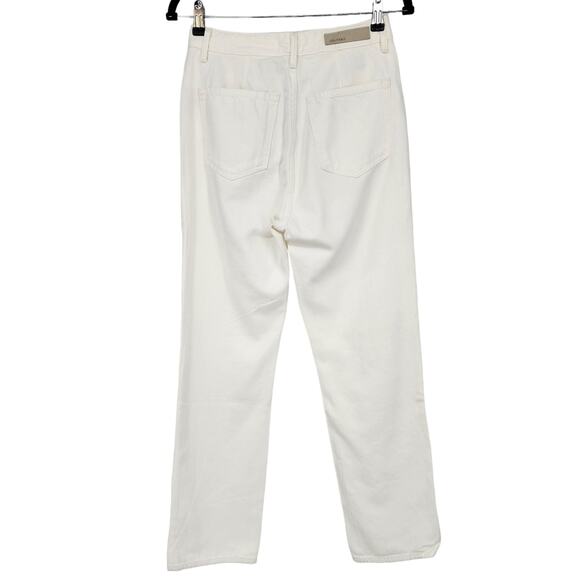 GRLFRND Zipper Front Thea Denim High Rise Straight Jeans In Super Moon Size 26 - Picture 5 of 5